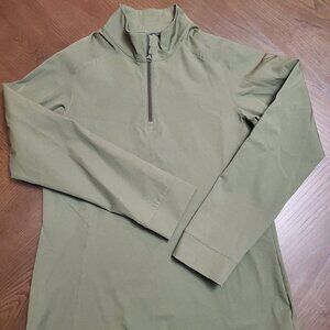 Under Armour cold gear infrared olive quarter zip pullover women's size small